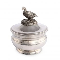 Vagabond House Morning Hunt Pewter Duck Sauce Bowl