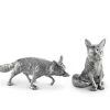 Vagabond House Pewter Foxes Salt & Pepper Set