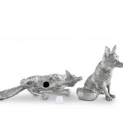 Vagabond House Pewter Foxes Salt & Pepper Set 7 Vagabond House Pewter Foxes Salt & Pepper Set
