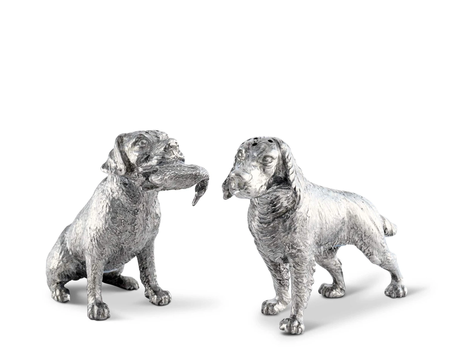 Vagabond House Pewter Hunting Dogs Salt & Pepper Set 1 Vagabond House Pewter Hunting Dogs Salt & Pepper Set