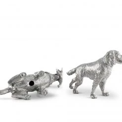 Vagabond House Pewter Hunting Dogs Salt & Pepper Set 10 Vagabond House Pewter Hunting Dogs Salt & Pepper Set