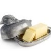 Vagabond House Pewter Mallard Duck Butter Dish Morning Hunt