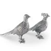 Vagabond House Pewter Pheasant Statuettes Morning Hunt