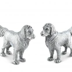 Vagabond House Pewter Retriever Salt And Pepper