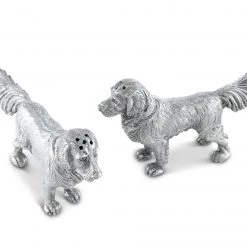 Vagabond House Pewter Retriever Salt And Pepper
