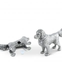 Vagabond House Pewter Retriever Salt And Pepper