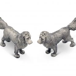 Vagabond House Pewter Retriever Salt And Pepper