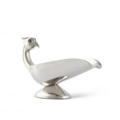 Vagabond House Pheasant Handle Stainless Steel Gravy / Sauce Server Morning Hunt