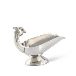 Vagabond House Pheasant Handle Stainless Steel Gravy / Sauce Server Morning Hunt