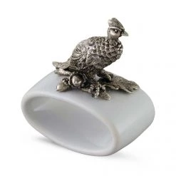 Vagabond House Pheasant Stoneware Napkin Ring