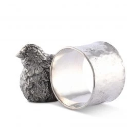 Vagabond House Quail Napkin Ring Morning Hunt