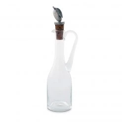 Vagabond House Olive Grove Cruet Bottle With Pewter Olive Head Cork Stopper