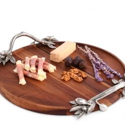 Vagabond House Olive Serving Tray Acacia- Round