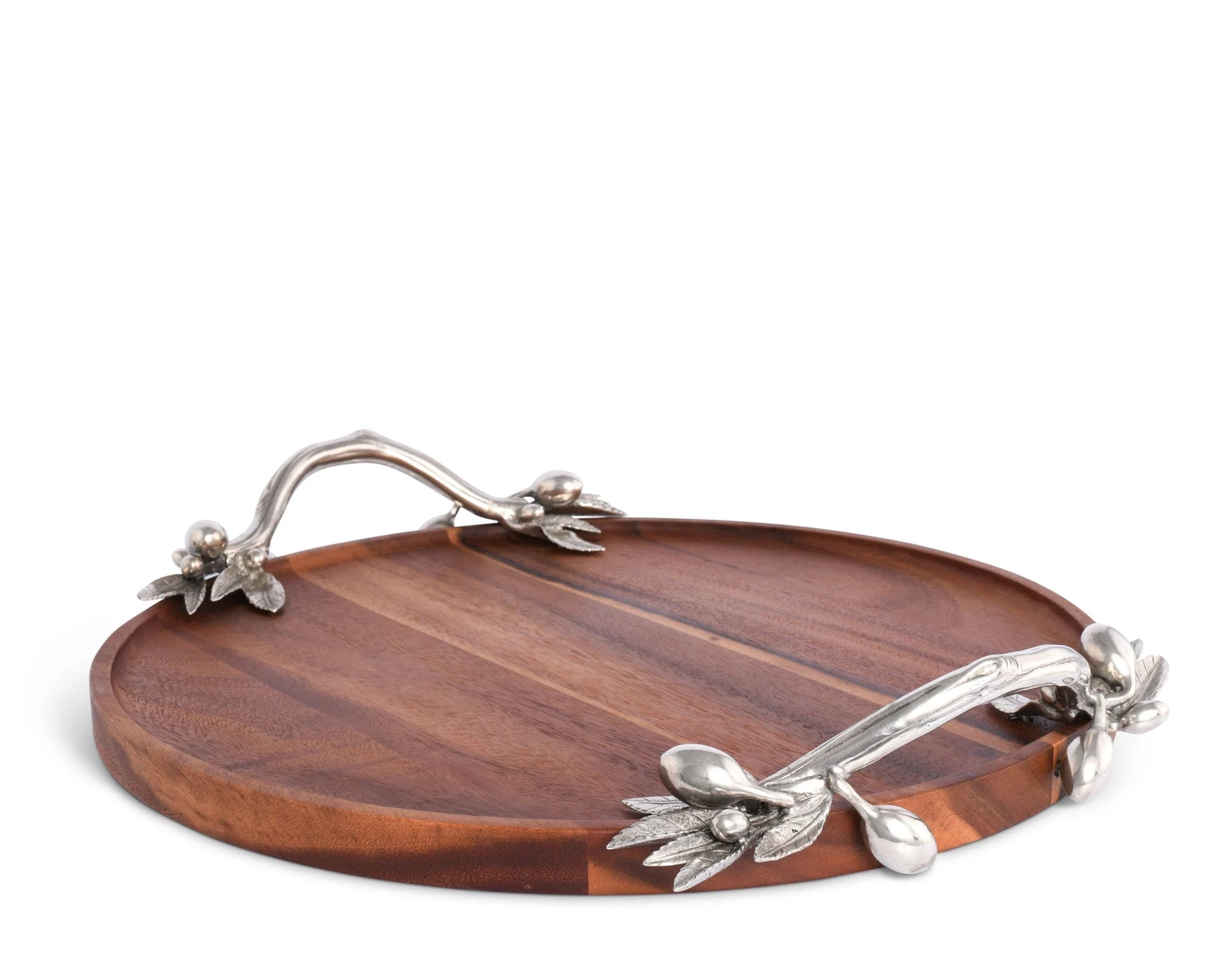 Vagabond House Olive Serving Tray Acacia- Round 3 Vagabond House Olive Serving Tray Acacia- Round