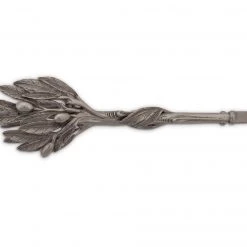 Vagabond House Pewter Olive Pattern Ice / Bread Tongs Olive Grove