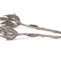 Vagabond House Pewter Olive Pattern Ice / Bread Tongs Olive Grove 7 Vagabond House Pewter Olive Pattern Ice / Bread Tongs Olive Grove