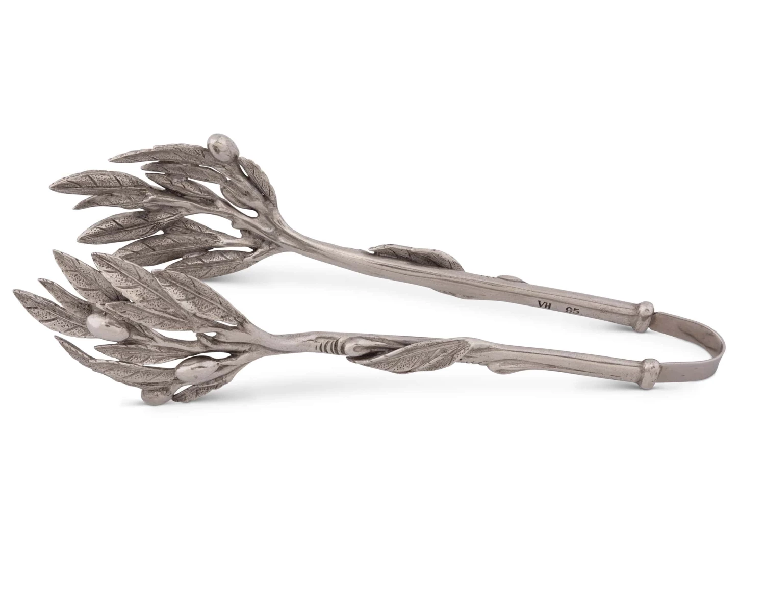Vagabond House Pewter Olive Pattern Ice / Bread Tongs Olive Grove 3 Vagabond House Pewter Olive Pattern Ice / Bread Tongs Olive Grove