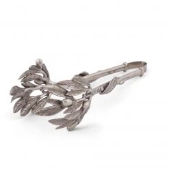 Vagabond House Pewter Olive Pattern Ice / Bread Tongs Olive Grove 9 Vagabond House Pewter Olive Pattern Ice / Bread Tongs Olive Grove