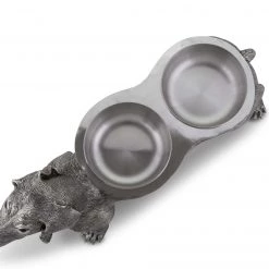 Vagabond House Serving Bowls Pewter Dog Feeding Bowl