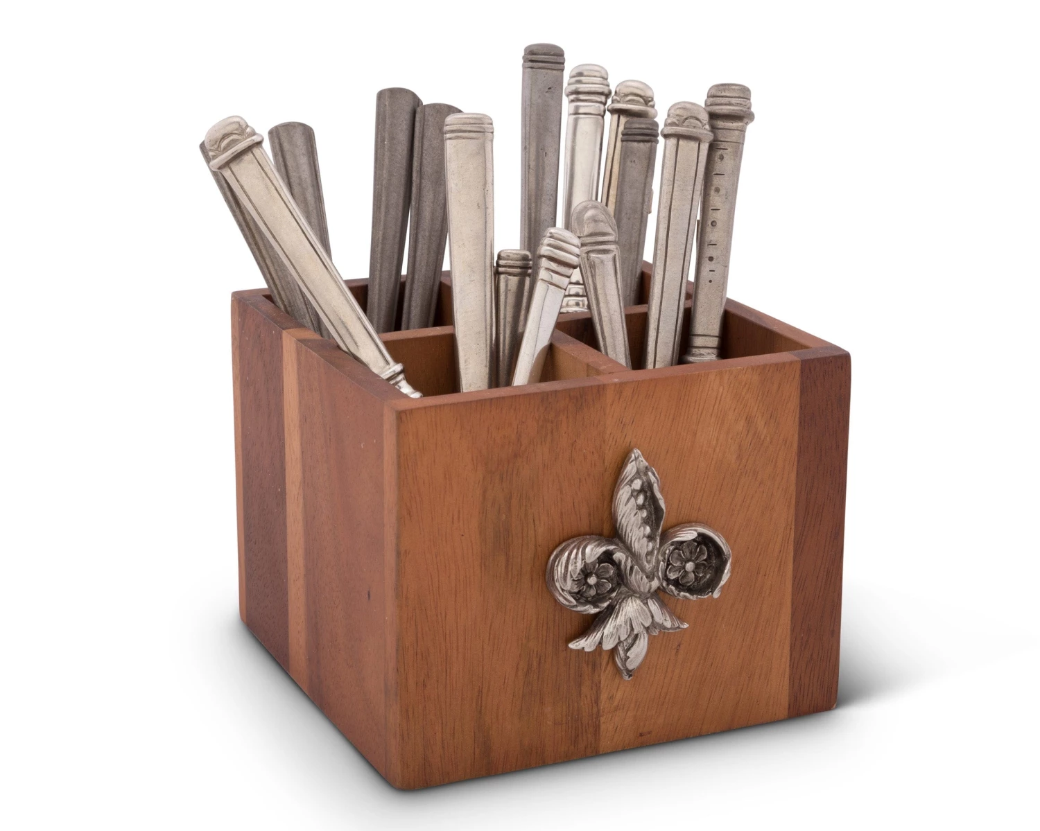 Vagabond House Fleur De Lis Flatware Caddy Provencal 1 Vagabond House Fleur De Lis Flatware Caddy Provencal