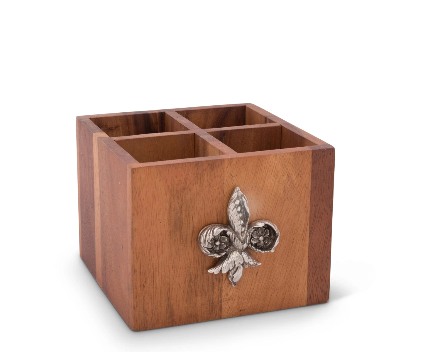 Vagabond House Fleur De Lis Flatware Caddy Provencal 2 Vagabond House Fleur De Lis Flatware Caddy Provencal