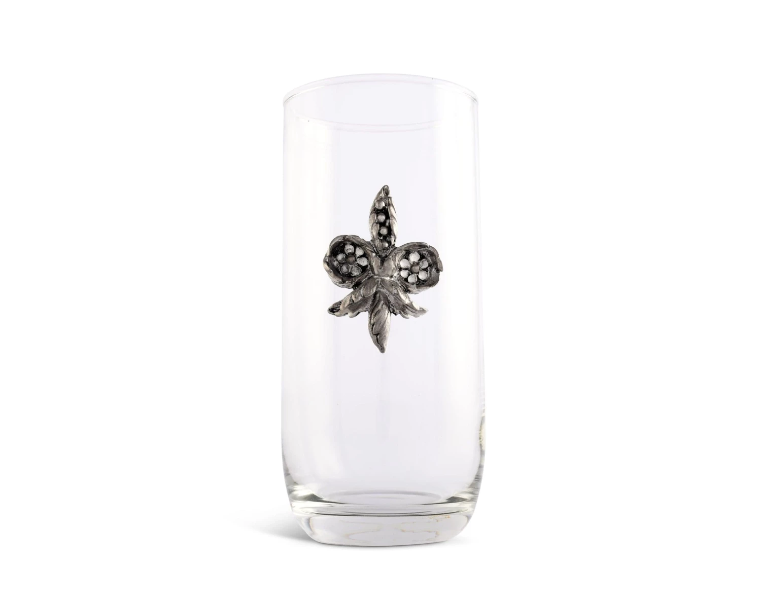 Vagabond House Fleur De Lis Ice Tea Glass 2 Vagabond House Fleur De Lis Ice Tea Glass