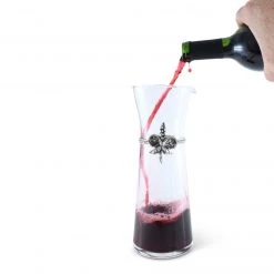 Vagabond House Provencal Fleur De Lis Wine Carafe