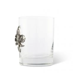 Vagabond House Provencal Fleur De Lys Double Old Fashion Bar Glass 8 Vagabond House Provencal Fleur De Lys Double Old Fashion Bar Glass