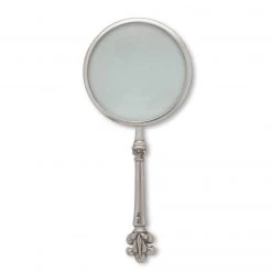 Vagabond House Pewter Provencal Pattern Magnifier 4 Inches