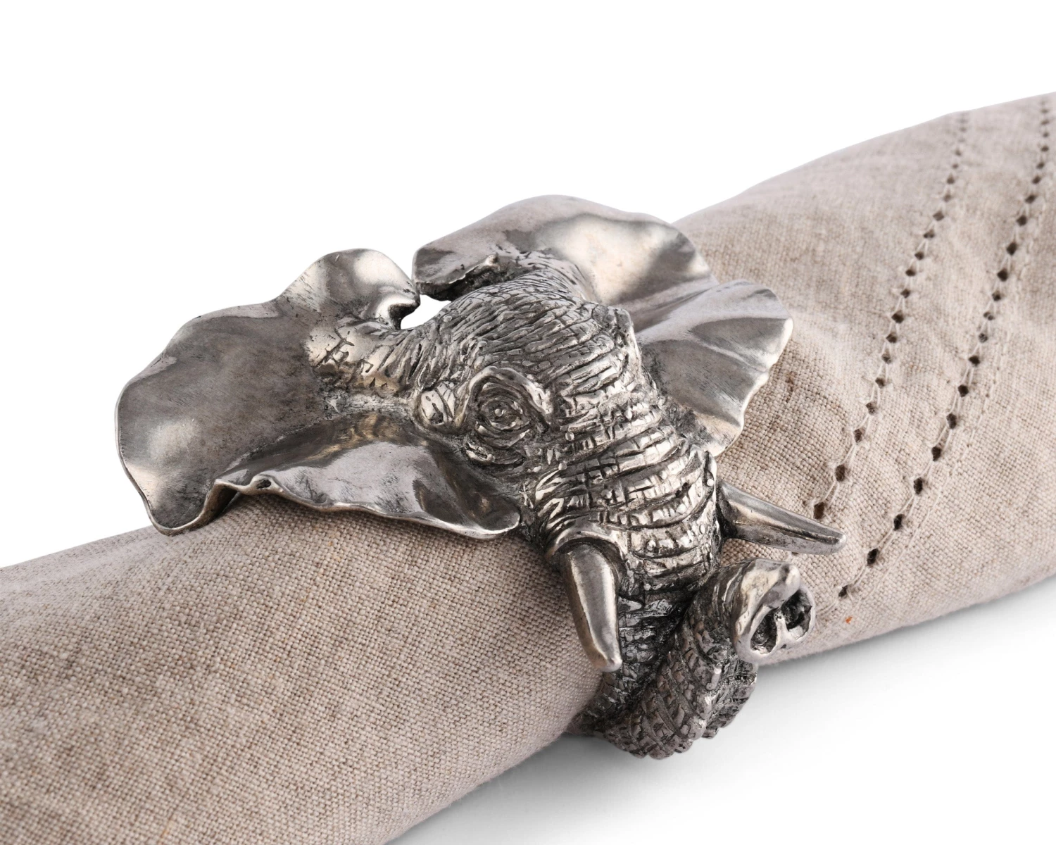 Vagabond House Safari Elephant Napkin Ring 2 Vagabond House Safari Elephant Napkin Ring
