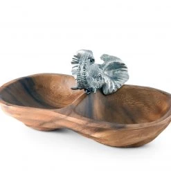 Vagabond House Safari Elephant Peanut Shape Nut Bowl