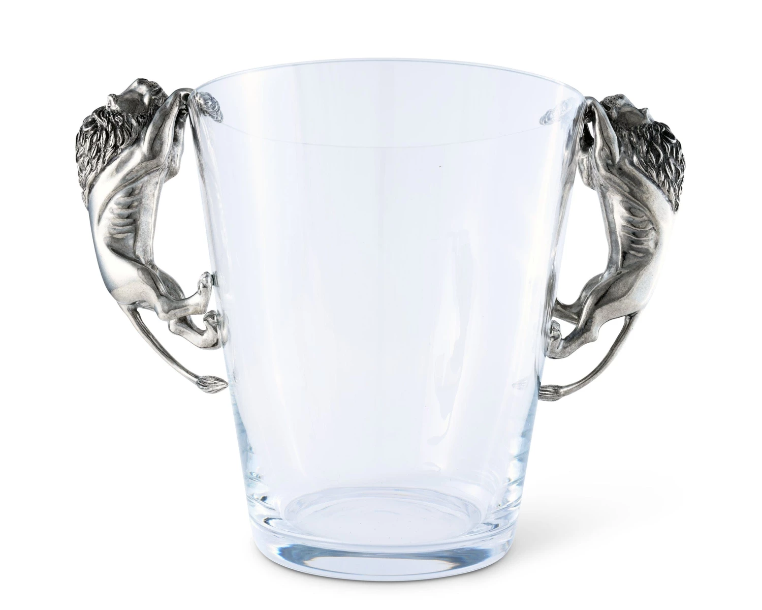 Vagabond House Glass Ice Bucket Lion Handles 1 Vagabond House Glass Ice Bucket Lion Handles