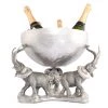 Vagabond House Pewter Elephant Trio Ice / Punch Tub Stainless