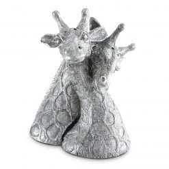 Vagabond House Pewter Giraffes Salt & Pepper Set