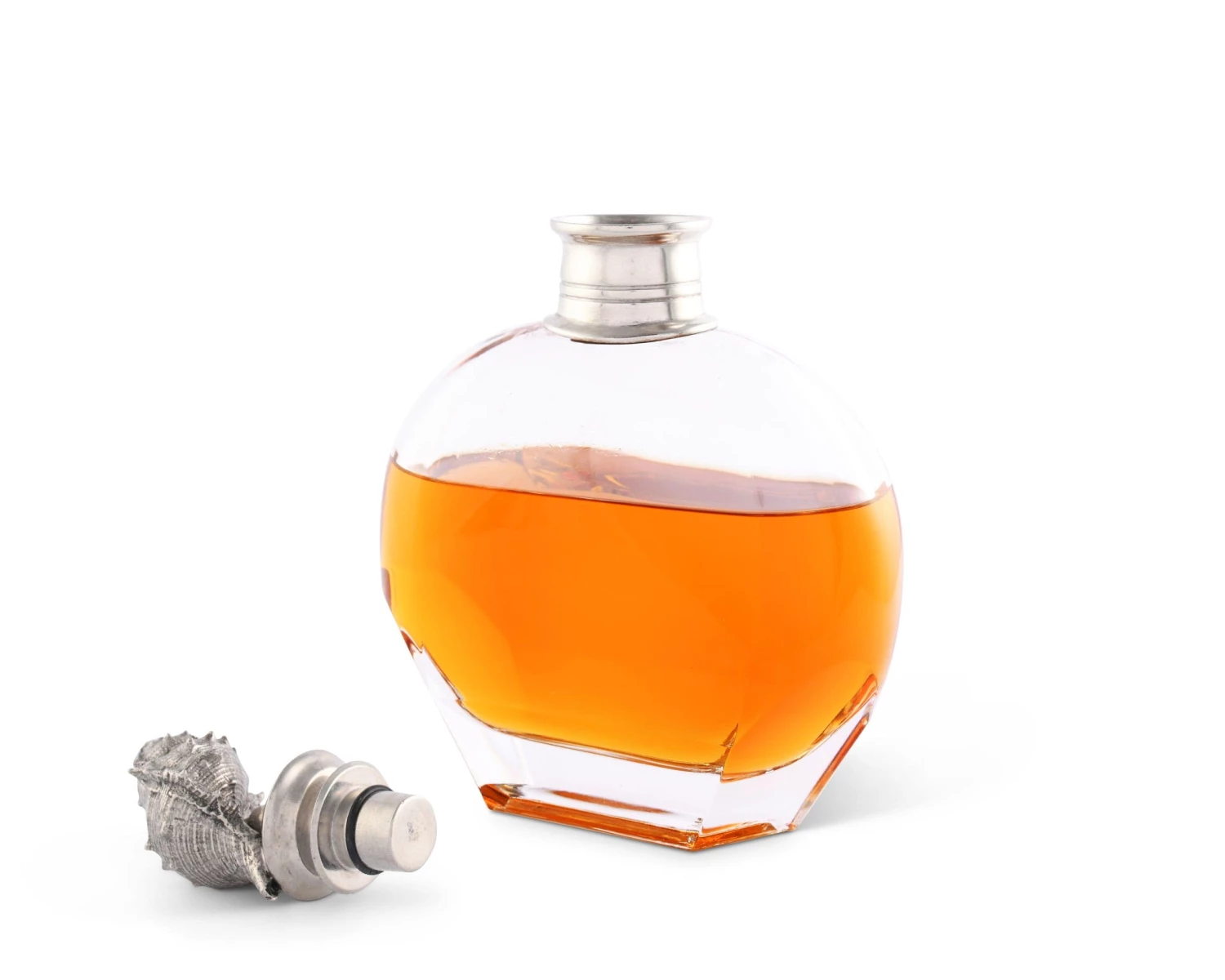 Vagabond House Conch Shell Liquor Decanters Sea And Shore 6 Vagabond House Conch Shell Liquor Decanters Sea And Shore