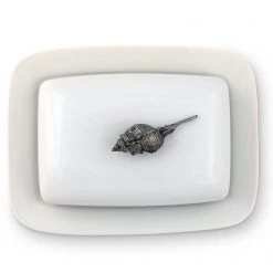 Vagabond House Conch Shell Stoneware Butter Dish 14 Vagabond House Conch Shell Stoneware Butter Dish