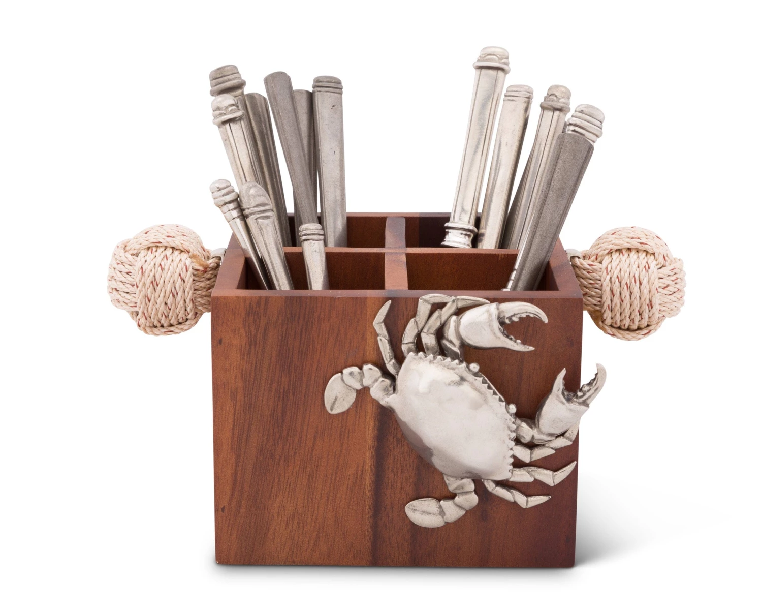 Vagabond House Crab Flatware Caddy Sea And Shore 1 Vagabond House Crab Flatware Caddy Sea And Shore