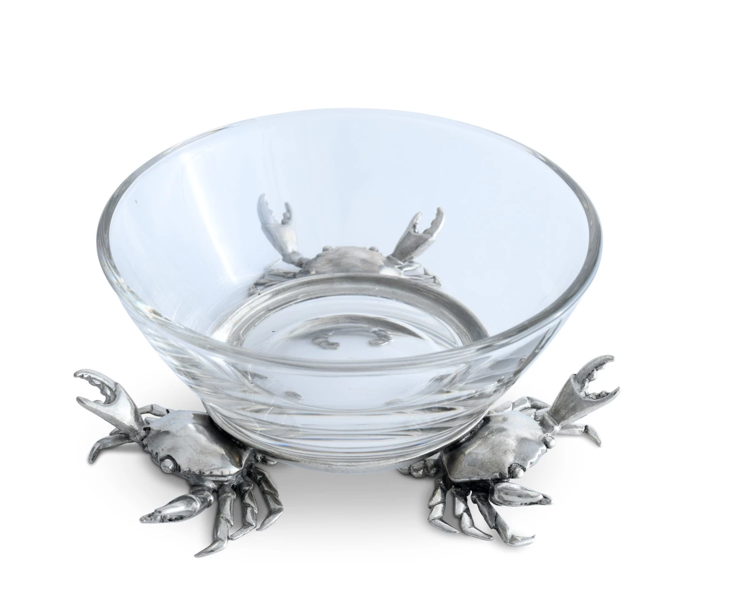 Vagabond House Sea And Shore Crab Glass Dip Bowl 3 Vagabond House Sea And Shore Crab Glass Dip Bowl