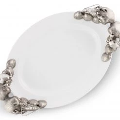 Vagabond House Sea And Shore Marine Life Large Stoneware Tray