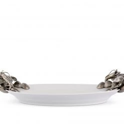 Vagabond House Sea And Shore Marine Life Large Stoneware Tray