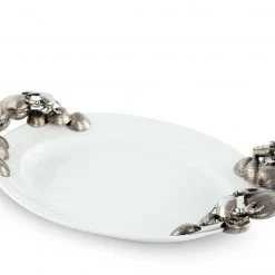 Vagabond House Sea And Shore Marine Life Large Stoneware Tray