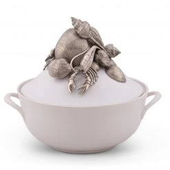 Vagabond House Sea And Shore Marine Life Stoneware Soup Tureen