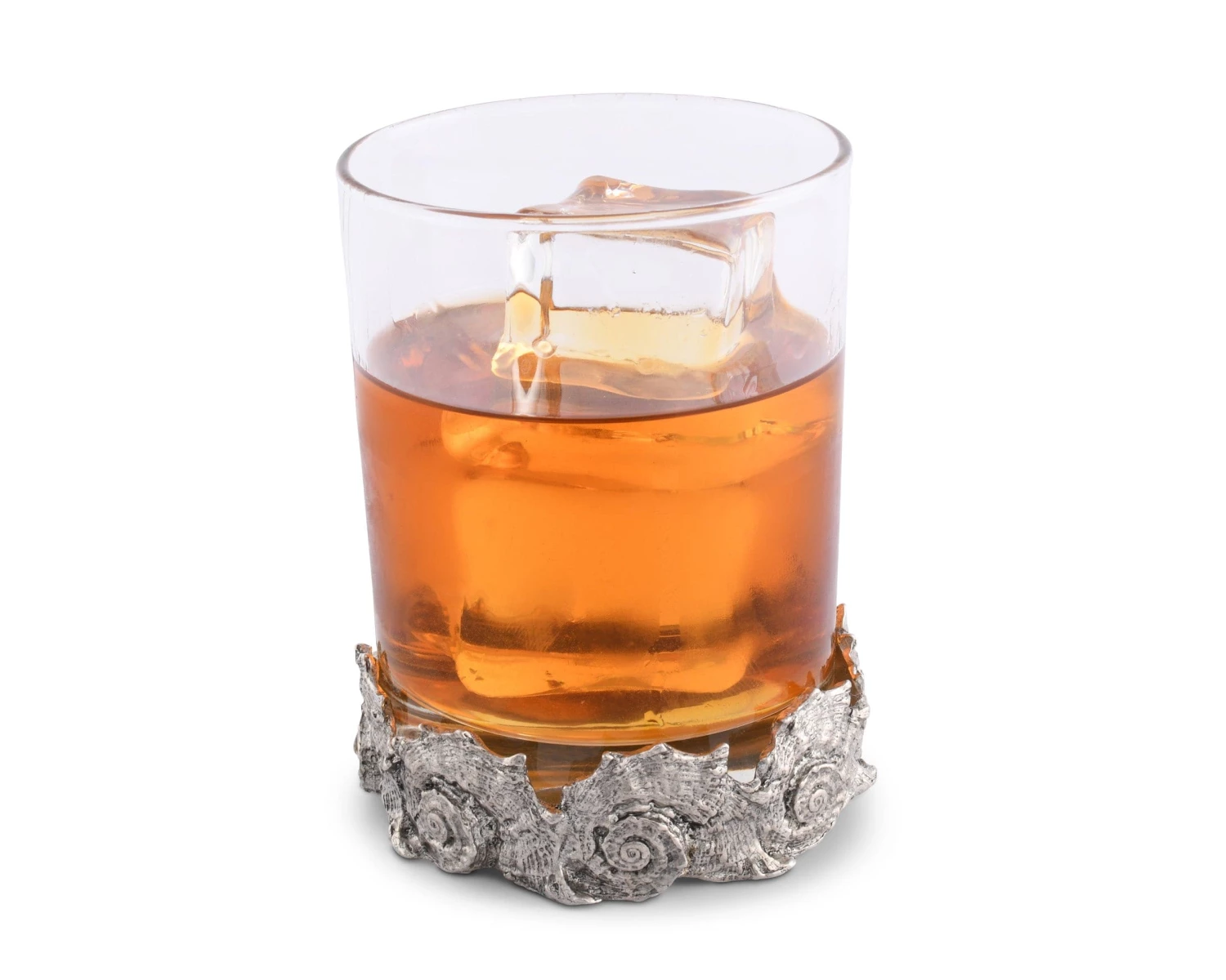 Vagabond House Nautilus Double Old Fashion Bar Glass 2 Vagabond House Nautilus Double Old Fashion Bar Glass