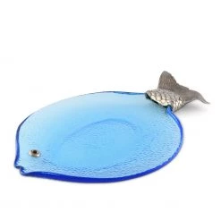 Vagabond House Lodge Style Ocean Fish Glass Tray