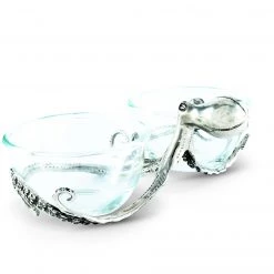 Vagabond House Sea And Shore Octopus Double Condiment Bowls