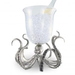 Vagabond House Octopus Glass Ice Bucket Sea And Shore