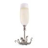 Vagabond House Octopus Pewter Stem Champagne Flute