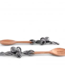 Vagabond House Octopus Salad Server Set