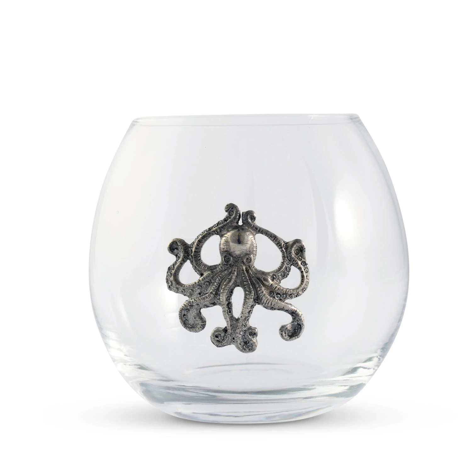 Vagabond House Sea And Shore Octopus Stemless Wine Glass 4 Vagabond House Sea And Shore Octopus Stemless Wine Glass