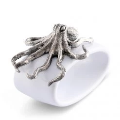 Vagabond House Octopus Stoneware Napkin Ring